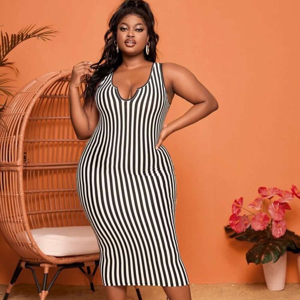 Vertical Striped Dress